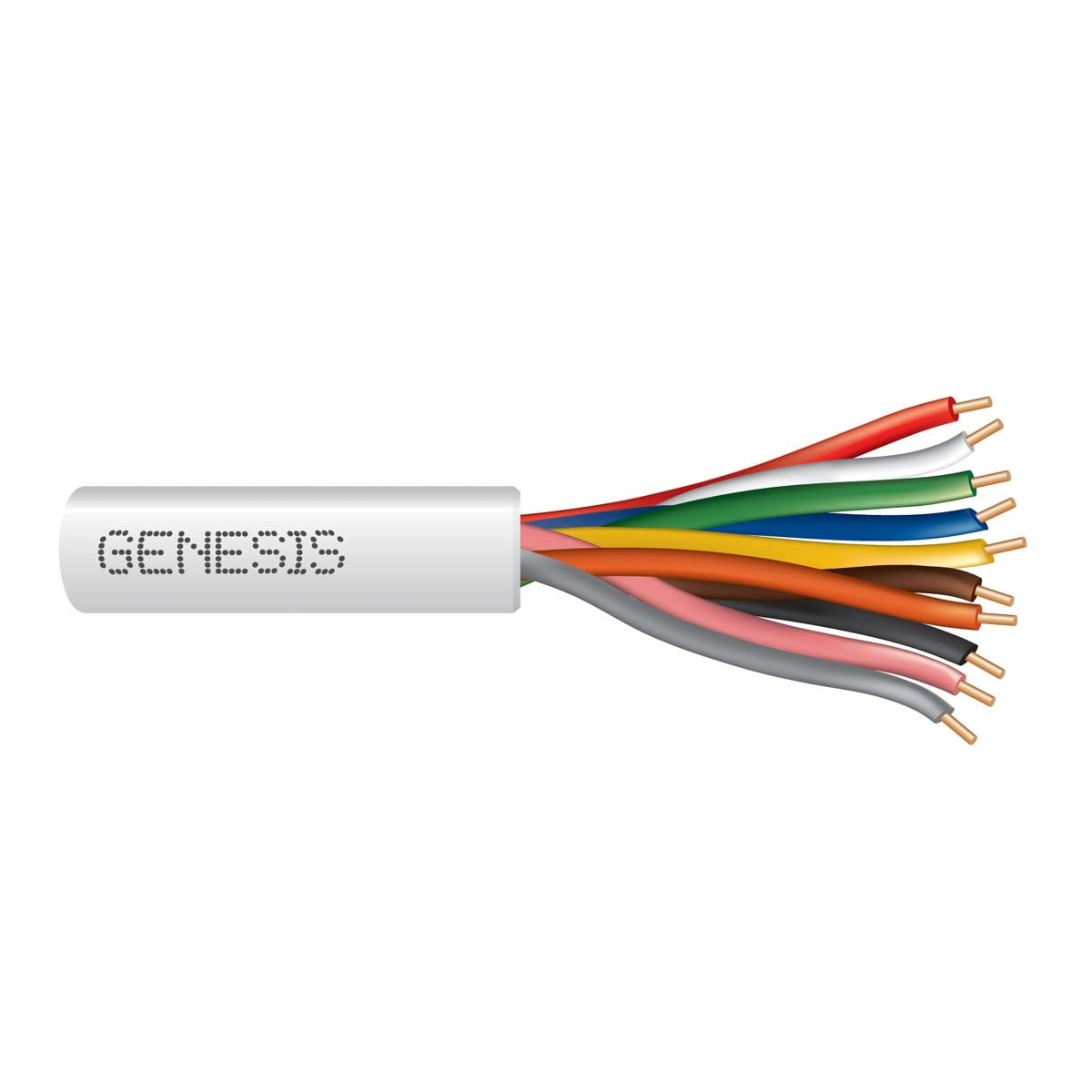Resideo Genesis 47160307 Thermostat Cable, 18 AWG, 8 Conductors, 250' Length, Solid, Bare Copper, 150 V (Max), -4-140 Â°F