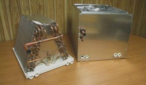 Sustainable Coils 1060A23C Cased A-Coil, 4-5 Tons, R-410A (Standard), R-22 (Optional Piston), Swaged, 3/8" (Liquid Line), 7/8" (Suction Line), 3/4" NPT (Drain Connection) Connection Size, 24" H x 24-1/2" W x 21-1/4" D Dimensions, Fin And Tube, A-Coil, Aluminum, Plastic, Nylon, Copper Alloy