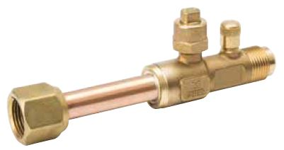 Streamline CYCLEMASTER Multi Split A 18945 Ball Valve, 1/4" Nominal Size, Unibody Female, Male SAE Flare, 789.7 PSI, -40-300 Â°F, 2-Way, Brass, MCM