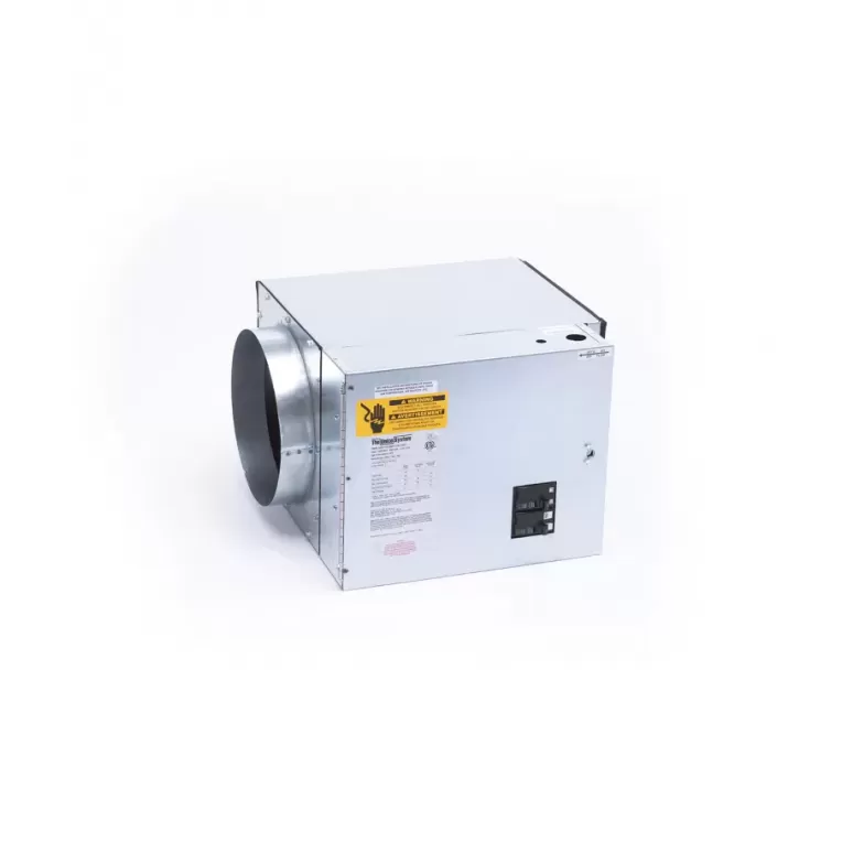 The Unico System WON Series Electric Furnace, 10,000 W (Nominal), 9,600 W (Rated Output @ 240v), 240 V, 1 Phase, 34,120 BTU/hr, â‰¥500 CFM, Horizontal, Upflow Configuration, 2 (Heating Steps) Speeds